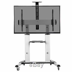 Ultra Heavy Duty Mobile Stand TV Cart Mount Fits 60 to 100 Flat Screens