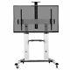 Ultra Heavy Duty Mobile Stand Tv Cart Mount Fits 60 To 100 Flat Screens