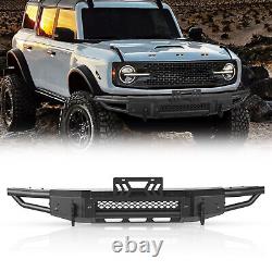 Unique Design Heavy Duty Steal Full-Width Front Bumper For 2021-2023 Ford Bronco