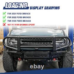 Upgrade Full-Width Front Rear Bumper Heavy Duty Steel For 2021-2023 Ford Bronco