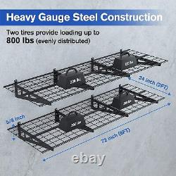 WORKPRO 2 X 4FT/6FT 2-Pack Garage Wall Shelving Heavy Duty Wall Mounted Shelving