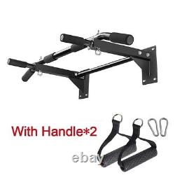 Wall Mounted Horizontal Chin Pull Up Bar Heavy Duty Core Strength Workout Gym