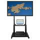 Xl Large Floor Tv Stand Mount Ultra Heavy Duty Steel Mobile Tv Cart For 37 -100