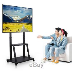 XL Large Floor TV Stand Mount Ultra Heavy Duty Steel Mobile TV Cart for 37 -100