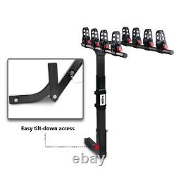 X-BULL 4-Bike Carrier Rack Hitch Mount Heavy Duty Bicycle Rack 2 Receiver SUV