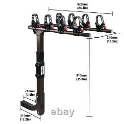 X-BULL 4-Bike Carrier Rack Hitch Mount Heavy Duty Bicycle Rack With 2 Receiver