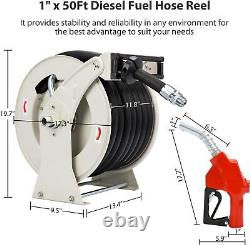 1 X 50' Combustible Diesel Rétractable Pour Usage Industriel