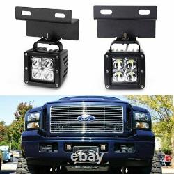 Baldas Led 40w Avec Support Foglight / Wirings Pour 05-07 Ford F250 F350 F450 Excursion