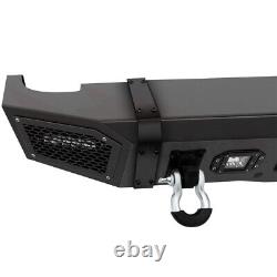 'Barre de pare-chocs arrière avec lumières LED et anneau en D pour Chevy Silverado 2500/3500 HD 2011-2014'