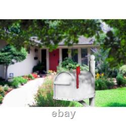Boîtes À Lettres Architecturales Sequoia White Heavy Duty Post Mount Mailbox Ultra Thick