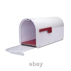 Boîtes À Lettres Architecturales Sequoia White Heavy Duty Post Mount Mailbox Ultra Thick