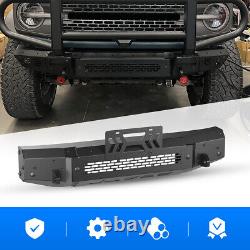 Bouclier avant à texture micro de largeur moyenne pour Ford Bronco 2021-2023 en acier résistant