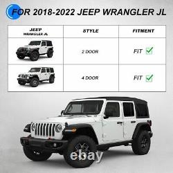 Bouclier avant pour Jeep Wrangler JL JLU 2018-2024 avec 2D-Rings en acier de haute résistance