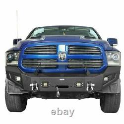 Discoverer Acier Full Width Front Bumper Avec Winch Plate Fit 13-18 Dodge Ram 1500