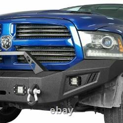 Discoverer Acier Full Width Front Bumper Avec Winch Plate Fit 13-18 Dodge Ram 1500