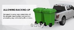 Dispositif de transport de poubelles monté sur récepteur à double canne, dispositif de transport de poubelles en porte-à-faux double