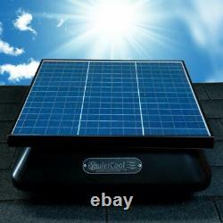 Économie D'énergie Réglable De Poids Lourd 40w Ventilateur De Toit Solaire Et Électrique