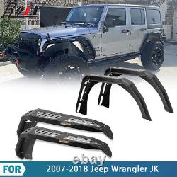 Extensions de garde-boue avant et arrière pour Jeep Wrangler JK JKU 2007-2018 Duty Steel 4PC Set