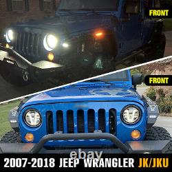 Fender Flares Avant Pour 2007-2018 Jeep Wrangler Jk Jku Acier Hors Route 2pc