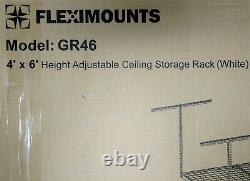 Fleximounts 4' X 6' Heavy Duty Garage Ceiling Mount Support De Rangement Réglable