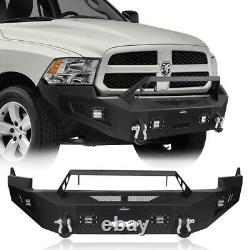 Full Width Front Bumper Withwinch Plate Fit 2009 2010 2011 2012 Dodge Ram 1500