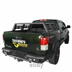 Heavy Duty Steel High Bed Rack Avec Support De Pneus De Secours Fit 07-13 Toyota Tundra Black