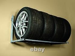 Heavy Duty Wall Mount Tire Rack Pour Le Stockage De Garage Camion Voiture Rv Atv Wheel Holder