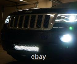 Lower Grille Mont 20 Pouces Led Light Bar Kit Pour 2011-2020 Jeep Grand Cherokee