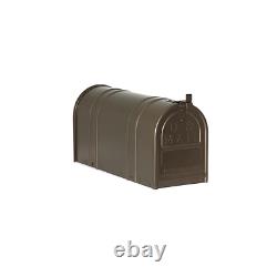 Mailbox Post Mount Bronze Acier Lourd De Service Grand Métal Antique Style Classique Nouveau