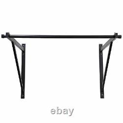 Montage Mural Heavy Duty Chin Up Bar Gym Pull Workout Fitness Training Pro Mont