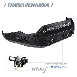 New Complete Front Bumper Assemblage With Led Lights For Dodge Ram 1500 2013-2018