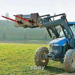 Plaque de montage pour charge lourde pour tracteur à skid steer 3/8 et 2x39 Hay Spears Attach 3000lbs