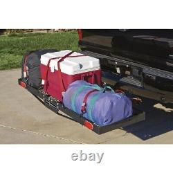 Porte-bagages cargo lourd pour fauteuil roulant pliable de 750 livres avec attache de remorque et clip de verrouillage