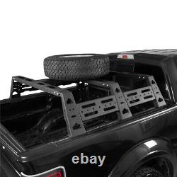 Porte-bagages haut en acier pour lit de camion, couleur noire, compatible avec Ford F-150 de 2009 à 2014.