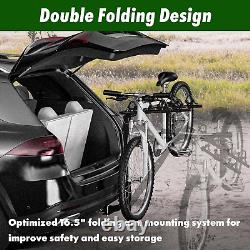 Porte-vélos 3 vélos, support de montage sur attelage, support de vélo en acier allié robuste avec 2'' Hi