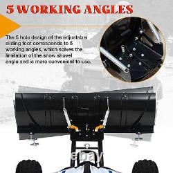 Pour Atv Utv Snow Plow Kit 45'' Steel Blade Complete Universal Mount Package