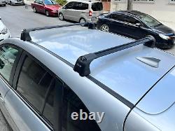 Pour Mazda CX-9 TB 2007-15 Barres de toit transversales Support en métal Points de fixation Alu Argenté