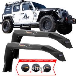 Pour les ailes de boue / les protège-ailes intérieurs en acier résistant pour le Jeep Wrangler JL JLU 2018-2024