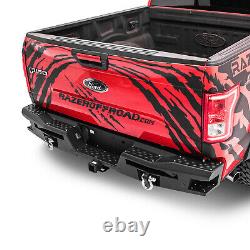 Raptor X Style Arrière Bumper + Étape Avec Twin Led Taillight Bar Fit 15-17 Ford F150