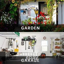 Sac De Rangement D'outils, Garage En Acier Lourd Wall Mount Garden Organisateur D'outils