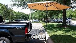 Support de parasol robuste pour camion avec attelage pour terrasse, voyages, pique-niques et plage.