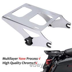 Twoup Tour Pak Pack Mount Trunk Rack 4 Point Kit D'arrimage Pour Harley Touring 14up