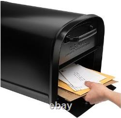 Verrouillage Secure Mailbox 11.2 En X 11.4 Dans Steel Heavy Duty Keyed Post Mount Box